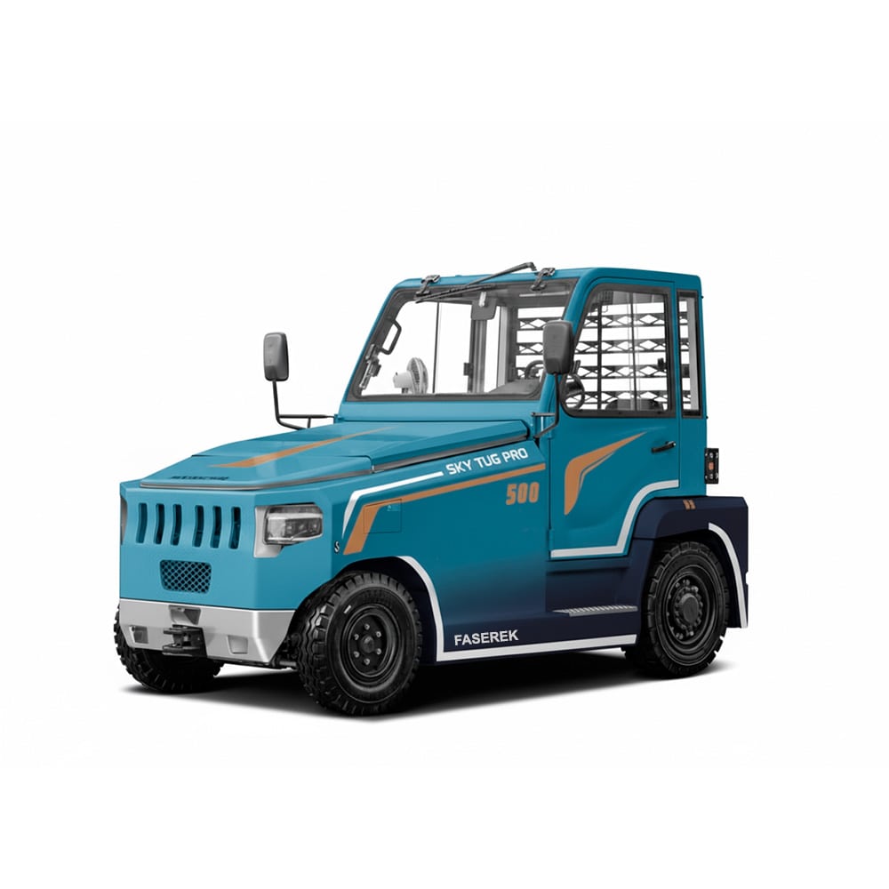 Tractor azul